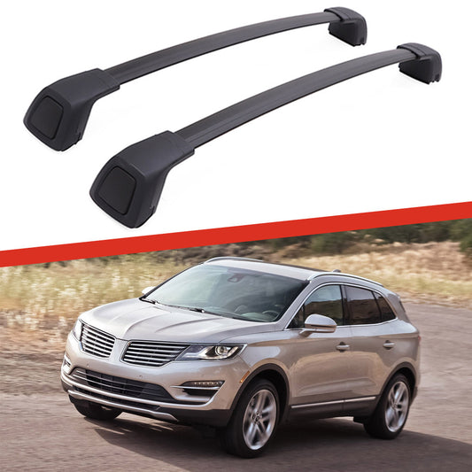Saremas Black Aluminum Alloy Roof Rack Crossbar Cross Bar for Lincoln MKC 2015-2019