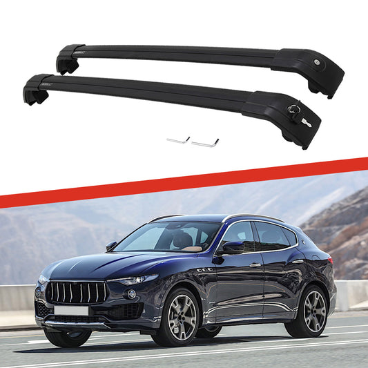 Saremas Car Top Luggage Holder Carrier Black Crossbar Cross Bar Roof Rack for Maserati Levante 2016-2021