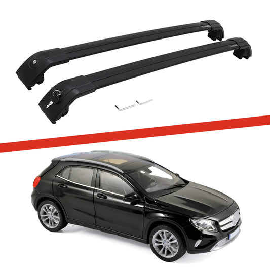 Saremas Off-road Luggage Carrier Black Crossbar Cross Bar Roof Rack for Mercedes-Benz GLA 2014-2019