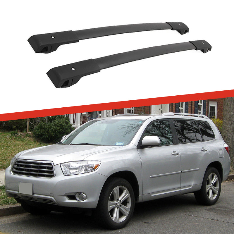 Saremas Rooftop Cargo Carrier Roof Rack Crossbar Cross Bar for Toyota Highlander 2007-2013