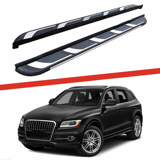 Saremas Auto Black Running Boards Side Steps Nerf Bars for Audi Q5 2009-2016