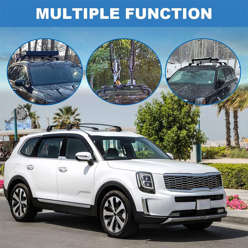 Saremas Black Aluminum Alloy Roof Rack Crossbar Cross Bar for Hyundai Palisade 2019 2020 2021