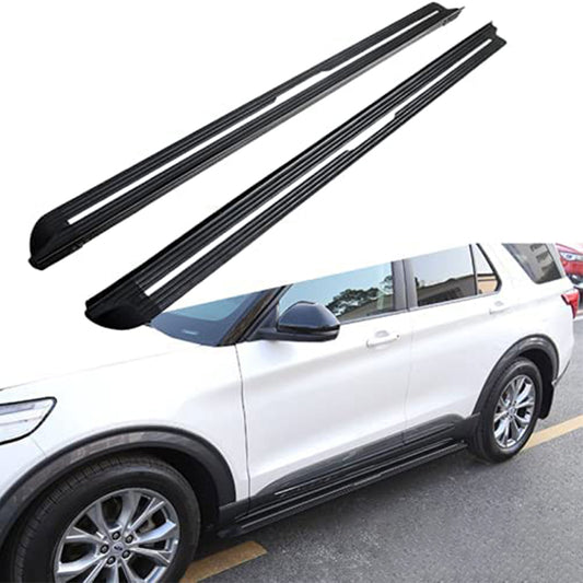 Saremas Black Aluminum Alloy Running Boards Side Steps Nerf Bars for Ford Explorer 2020 2021