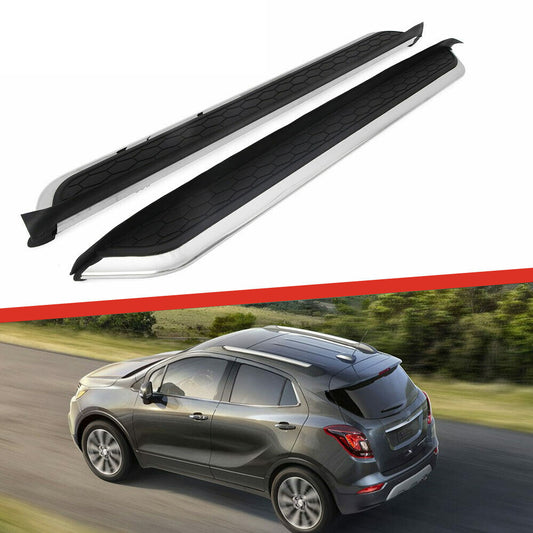 Saremas Auto Black Running Boards Side Steps Nerf Bars for Buick Encore 2013-2021